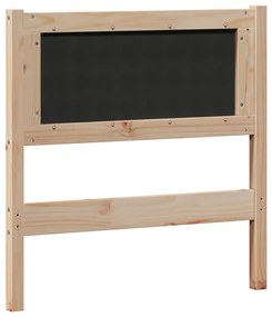 vidaXL Κεφαλάρι Άλλο Καφέ και ταμπά 80 cm Μασίφ ξύλο πεύκου