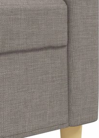 Σετ Σαλονιού 3 Τεμαχίων Taupe Υφασμάτινο