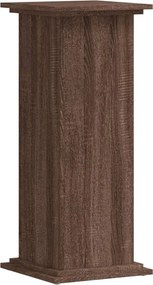 vidaXL Βάσεις Φυτών Καφέ Δρυς 33x33x80 εκ. Επεξεργασμένο Ξύλο
