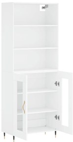vidaXL Ντουλάπι Λευκό 69,5x34x180 εκ. από Επεξεργασμένο Ξύλο
