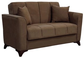 Kαναπές κρεβάτι Asma 2θέσιος ύφασμα βελουτέ μόκα 156x76x85εκ Υλικό: FABRIC - SPRING - POPLAR WOOD 213-000010