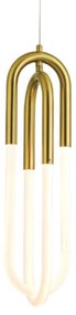 Φωτιστικό Οροφής Venus ZM33LEDP15BR 16W Led 15x15x230cm Brass Aca Metal