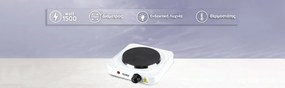 SINGLE HOTPLATE (WHITE) 17.5CM ZLN2829