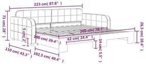 ΚΑΝΑΠΕΣ ΚΡΕΒΑΤΙ ΣΥΡΟΜΕΝΟΣ ΡΟΖ 100X200 ΕΚ. ΒΕΛΟΥΔΙΝΟΣ 3196939