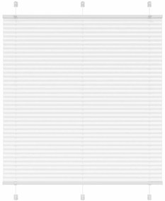 vidaXL Πλισέ περσίδα Λευκό 120x100 cm Πλάτος υφάσματος 119,4 cm