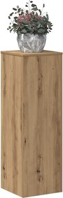 vidaXL Βάσεις Φυτών Αρτισιανή Δρυς 33x33x100 εκ. Επεξ. Ξύλο