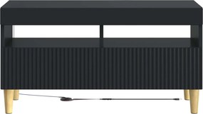 vidaXL Ντουλάπα LED Τηλεόρασης ARNHEM 81 x 35 x 43 εκ. Μαύρο