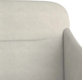 vidaXL Πάγκος Κρεμ 110x76x80 εκ. Βελούδινος