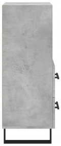 vidaXL Ντουλάπι Γκρι Σκυροδέματος 34,5x34x90 εκ. Επεξεργασμένο Ξύλο