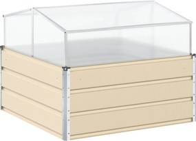 vidaXL Γλάστρα Ελεφαντόδοντο 100 x 100 x 77 cm Επικαλυμμένος Χάλυβας