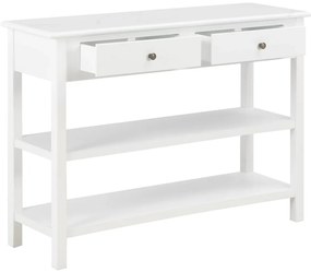 vidaXL Κονσόλα Λευκή 110 x 35 x 80 εκ. από MDF