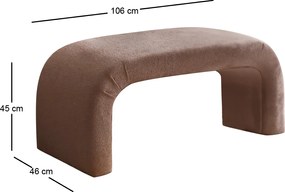 Pouffe Nu Bench - Brown Brown