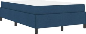 vidaXL Κρεβάτι με ελατήρια Μπλε 120 x 200 cm ύφασμα