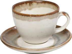 Φλυτζάνι Καφέ 220ml + Πιατάκι Espiel Essentials Beige OWQ102K6
