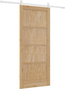 vidaXL Συρόμενη Πόρτα ORKDAL Φυσικό και Λευκό 86 x 198,5 cm