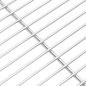 vidaXL BBQ Grill Grate με Χερούλια Ορθογώνιο 50x35 εκ. 304 Ανοξείδωτο Ατσάλι