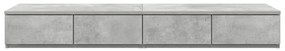 vidaXL Συρτάρια κρεβατιού Γκρι σκυροδέματος 120 x 36.5 x 16.5 εκ