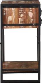 vidaXL End Table Πολύχρωμο 40 x 40 x 80 cm Στερεό Ανακτηθέν Ξύλο