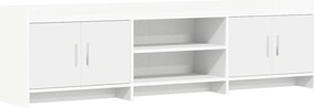 vidaXL Ντουλάπι TV 168 x 33 x 47 εκ. Λευκό Επεξεργασμένο Ξύλο