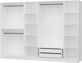 Εξαφυλλη Ντουλαπα Λευκο KALEO 52x180x210