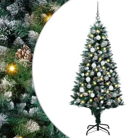 vidaXL Τεχνητό Χριστουγεννιάτικο Δέντρο με 300 LED Πράσινο 180 cm