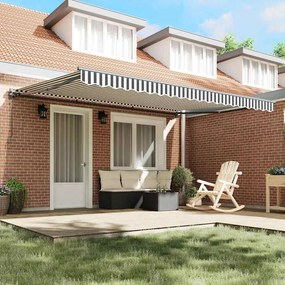 vidaXL Σκηνίτσα Αναδιπλούμενη Γκρι και Λευκό 450 x 300 εκ