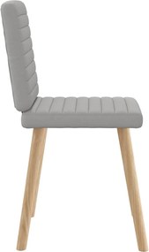 vidaXL Καρέκλες τραπεζαρίας 6 τεμ Cloud Grey Fabric