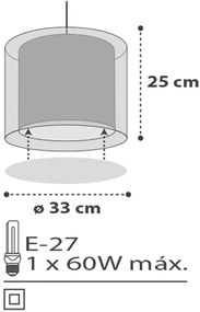 Φωτιστικό οροφής Ango Clouds-Γκρι