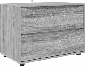 vidaXL Ντουλάπι αποθήκευσης Γκρίζο Σονομα 80 x 48 x 57 εκ