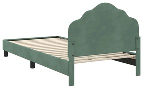 vidaXL Κρεβάτι Παιδικής Κρεβατοκάμαρας με Κεφαλάκι Θαλασσί 90 x 190 cm