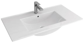 Νιπτήρας Ένθετος Επίπλου LT 7506-90 91x47x18cm White Karag Πορσελάνη