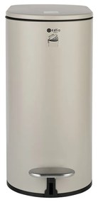 Καλάθι Απορριμάτων Μεταλλικό Soft Close Mat Taupe Slim Estia 5lt-13,8x28,4x30,5εκ. 02-19129