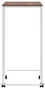 vidaXL Βοηθητικό Τραπέζι με Ρόδες Λευκό 40x30x63,5 εκ. Επεξεργ. Ξύλο