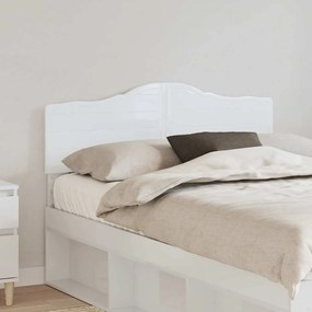 vidaXL Κεφαλάρι με κεφαλάρι Λαμπερό Λευκό 135 cm Επεξεργασμένο ξύλο