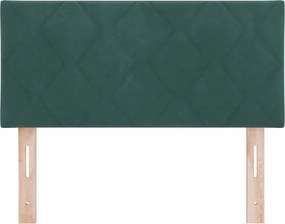 vidaXL Κεφαλάρι Σκούρο Πράσινο 90 cm Βελούδο