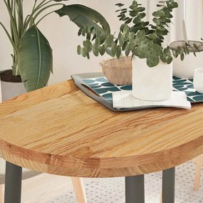 vidaXL Επιτραπέζια επιφάνεια Ανοιχτό Καφέ 100x50x4 εκ. Ξύλο Δρυός Οβάλ