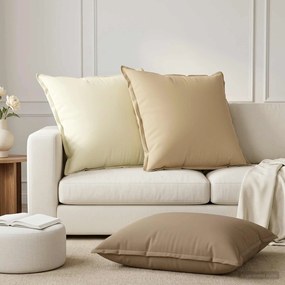 vidaXL Κάλυμμα Μαξιλαριού 6 τμχ. HOUTEN Μπεζ 80 x 80 cm Πολυεστέρας