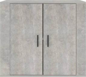 vidaXL Ντουλάπι Γκρι Σκυροδέματος 80x33x70 εκ. Επεξεργασμένο Ξύλο