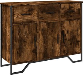vidaXL Ντουλάπι Καπνιστή Δρυς 97x32,5x74,5 εκ. από Επεξεργ. Ξύλο