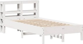 vidaXL Σκελετός Κρεβ. Χωρίς Στρώμα Λευκό 90x190 εκ Μασίφ Πεύκο