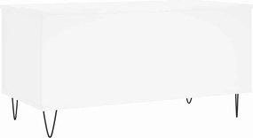 vidaXL Τραπεζάκι Σαλονιού Λευκό 90x44,5x45 εκ. από Επεξεργασμένο Ξύλο