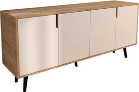 Κονσόλα Sapphire Δρυς / Λευκό FLEFLOR 180x45x80