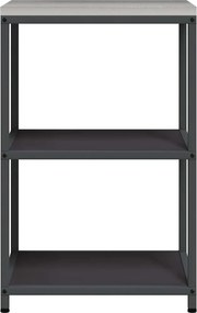 vidaXL Ράφι Κουζίνας HATTEM Μαύρο 60 x 50 x 92 εκ Ατσάλι
