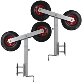 vidaXL Στηρίγματα Τρέιλερ Διπλού Τροχού 2 Τεμ. 59-84 εκ.