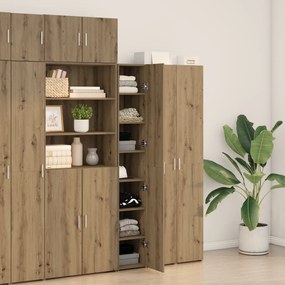 vidaXL Υψηλό ντουλάπι Καρυδιά 30x42.5x185 εκ. Επεξεργασμένο Ξύλο