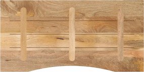 vidaXL Επιφάνεια Γραφείου Καμπύλη 140x60x2,5 εκ Μασίφ Ακατ. Μάνγκο