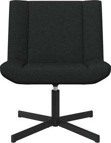 vidaXL Περιστρεφόμενη καρέκλα Μαύρο 63 x 75 x 76 εκ ύφασμα