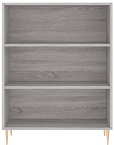 vidaXL Ντουλάπι Sonoma Γκρι 69,5x32,5x180 εκ. Επεξεργασμένο Ξύλο