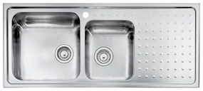 Sanitec Stainless Steel Sinks 11117 Ανοξείδωτος Νεροχύτης 80cm με ποδιά αριστερά