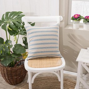 Μαξιλάρι Διακοσμητικό (Με Γέμιση) Prado 05 Blue Teoran 43X43 Cotton-Polyester
